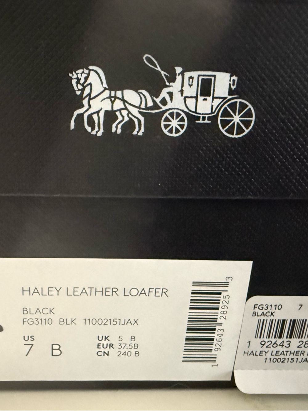 NEW Coach Haley Leather Loafer BLACK
SIZE 7 - Picture 5 of 6